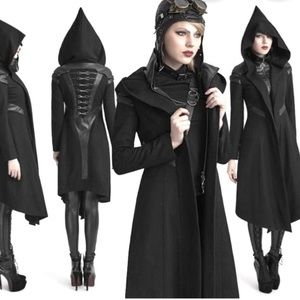 Rare Punk Rave Outcast Dieselpunk Trench Coat